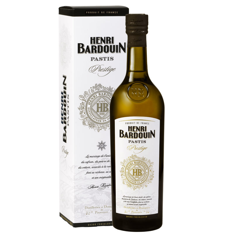 Pastis Henri Bardouin Prestige 70cl - Distilleries de Provence 45° -  Saumane Arts & Vin