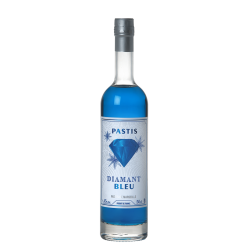 Pastis Diamant Bleu - Saveurs Provençales et robe bleue azur