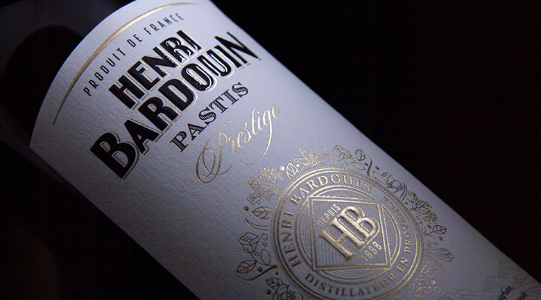 APÉRITIF  BARDOUIN PASTIS DE MARSEILLE Diamant Bleu