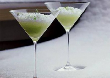 Granité au Génépi, poire et citron vert 