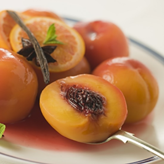 Browned Peaches with Spices