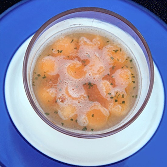 Melon Soup with HB Pastis from the Bistrot de Pays in Limans