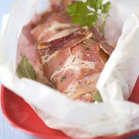 Red Mullet in Pocket of Raw Ham with Pastis