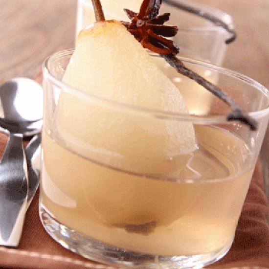 Pears Flambéed with Pastis