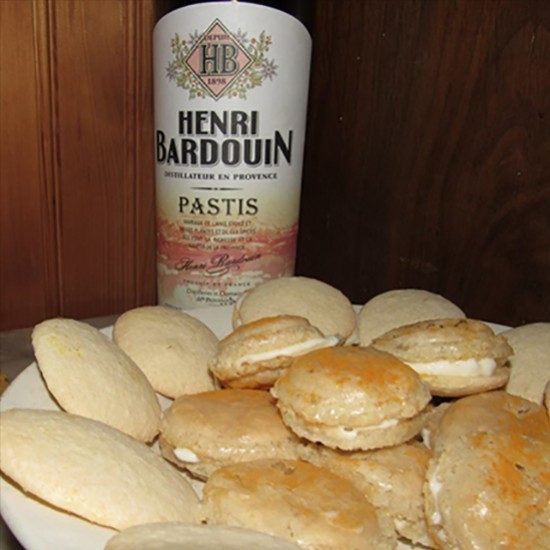 Biscuits and macaroons in the Pastis Henri Bardouin by Gérard Falco