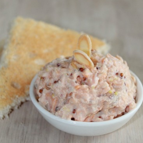 Rillette of trout smoked in the Pastis HB