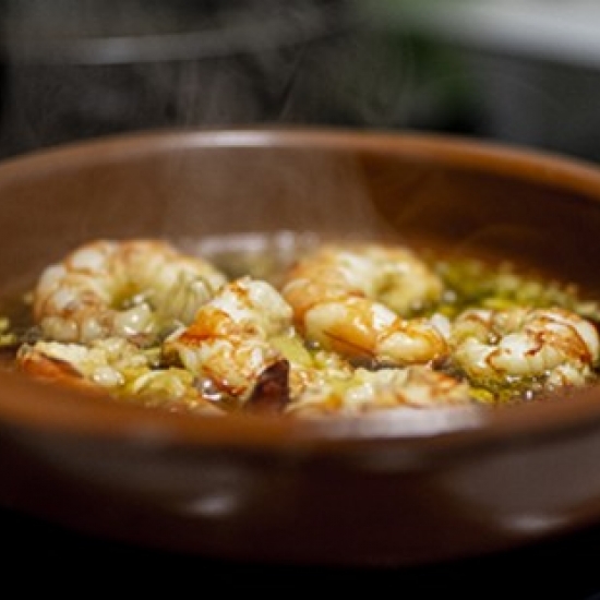 Aniseed risotto in gambas