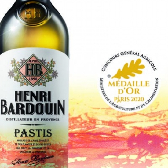 Médaille d'or pour le Pastis Henri Bardouin !