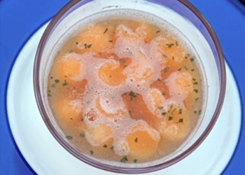 Soupe de melon au Pastis Henri Bardouin du Bistrot de pays de Limans