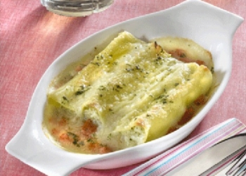 Chicken cannelloni with honey and Pastis HB