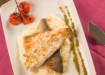 Sea bream fillets in an aniseed sauce