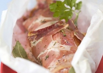 Rougets en papillote de jambon cru au Pastis Henri Bardouin