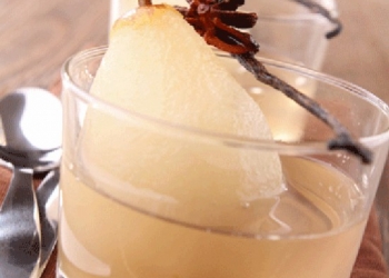 Pears Flambéed with Pastis