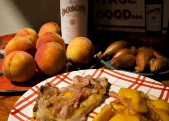 Pork chops Peaches RinQuinQuin