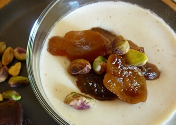 Pannacottas amandes - abricots au RinQuinQuin Librement Inspirée de la recette d